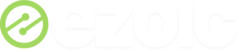 Ezoic reversed lockup on ink